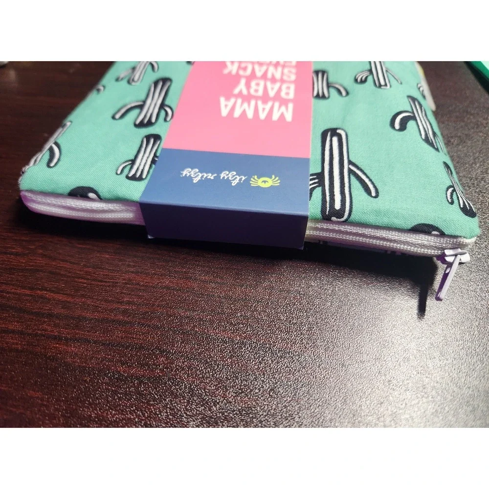 NWT Itzy Ritzy Mama Baby Snack Everything Food Safety‎ Pouch~RARE Cactus Print